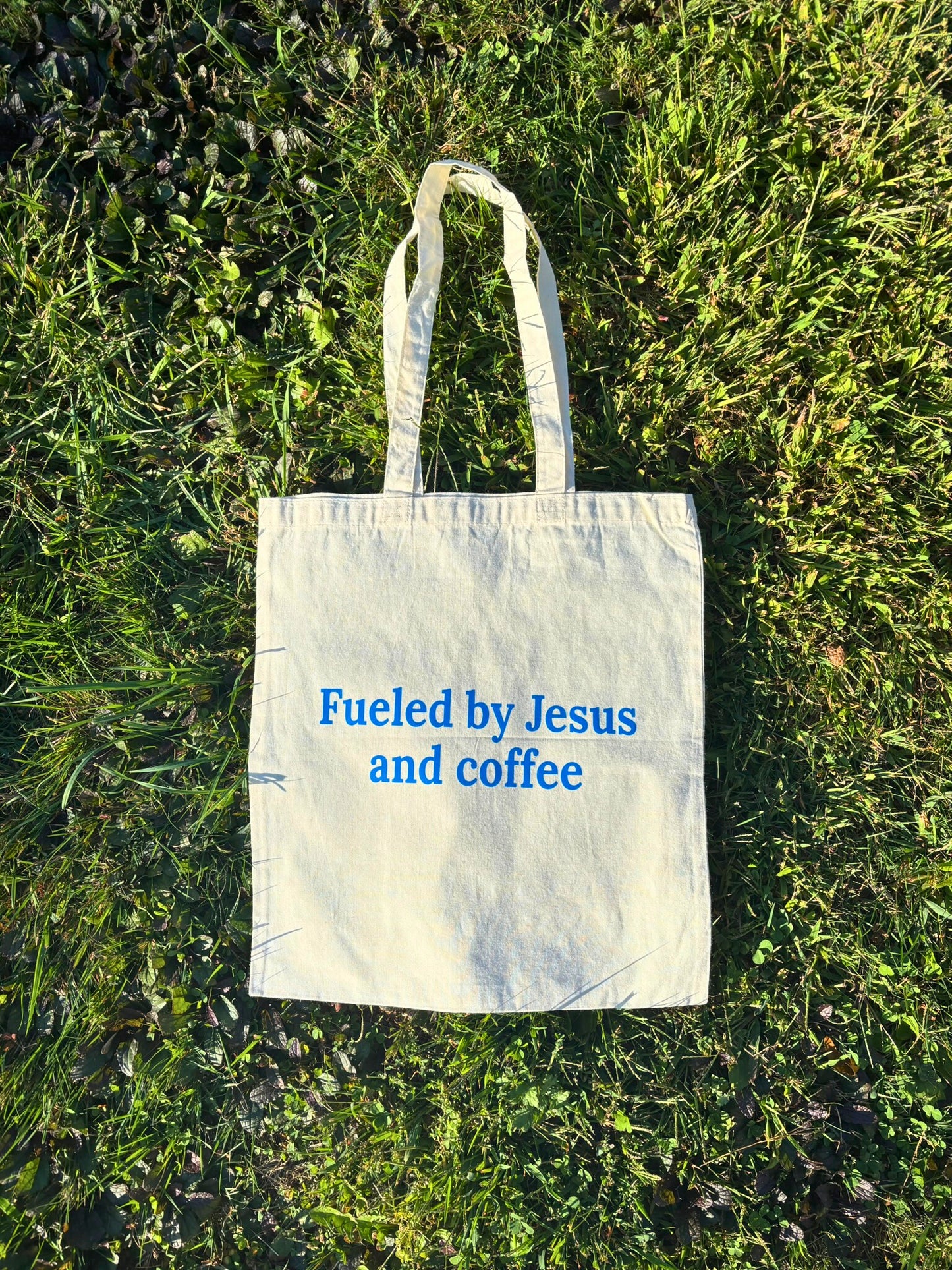 Fueled by Jesus and Coffee Tote Bag